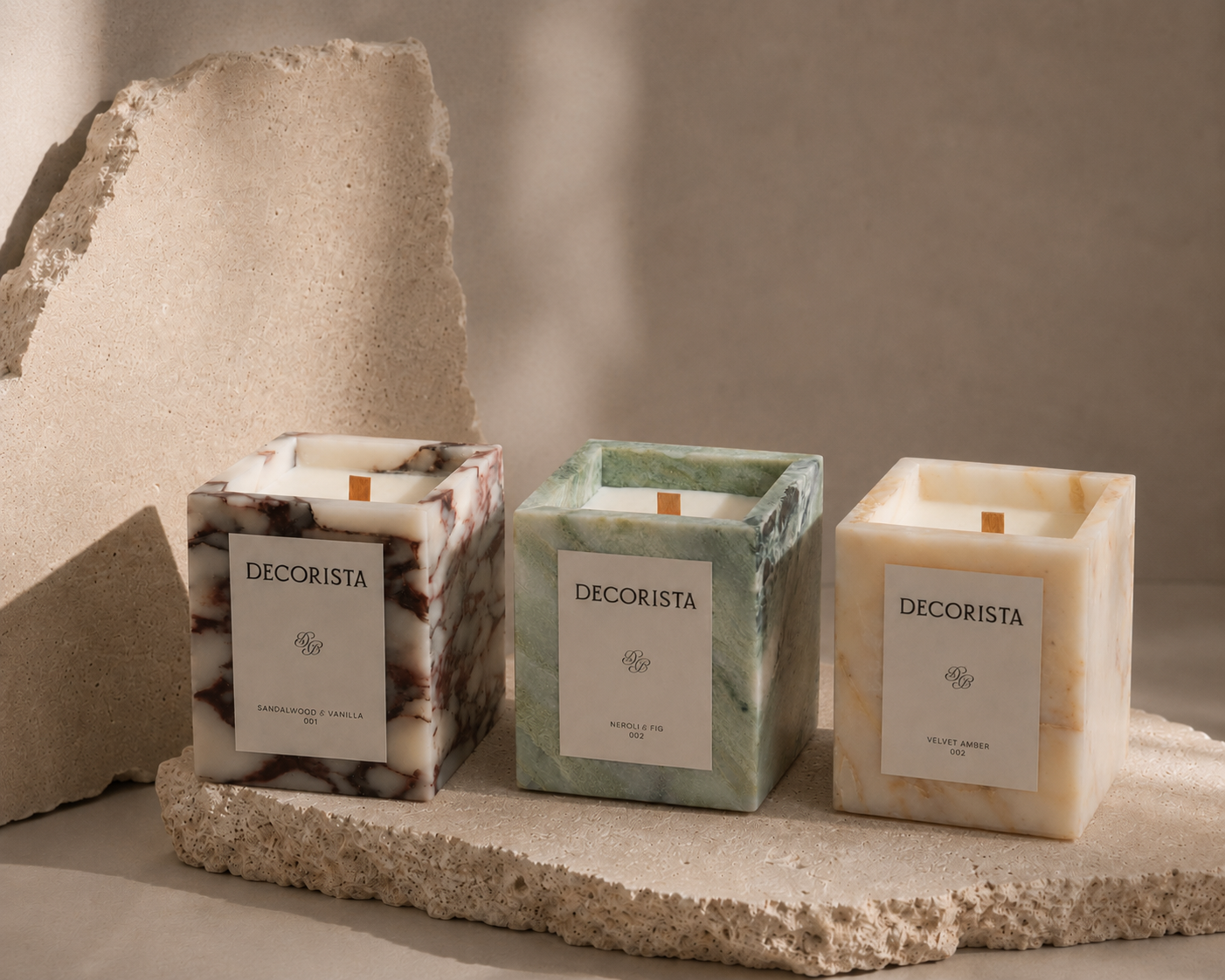MARBLE CANDLES